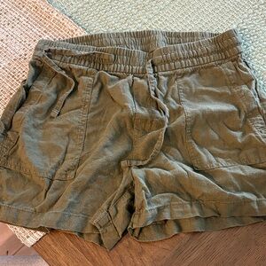 Old Navy Olive Drawstring Casual Shorts